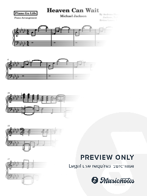Heaven Can Wait by Piano Go Life  - Sheet Music