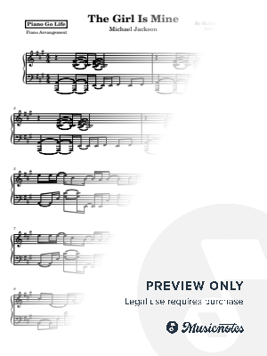 The Girl Is Mine by Piano Go Life  - Sheet Music