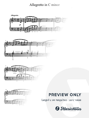 Schubert Allegretto in C minor