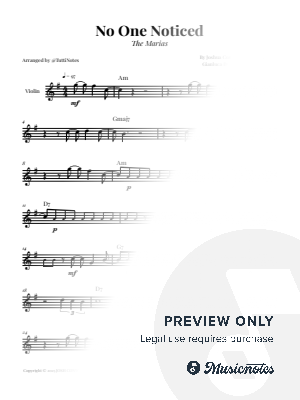 No One Noticed - The Marías | VIOLIN SOLO