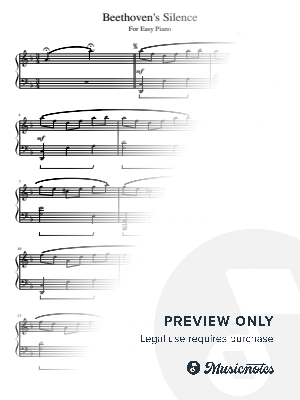 Beethoven's Silence,for Easy Piano,Ernesto Cortazar