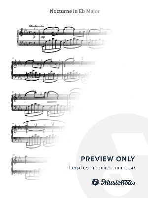 Mikhail Glinka,Nocturne in Eb Major,for Piano Solo Original With Fingering