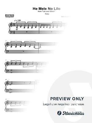 He Mele No Lilo by Atlantic Lights - Sheet Music