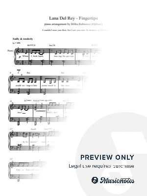 Fingertips by Milka Rubtsova - Sheet Music