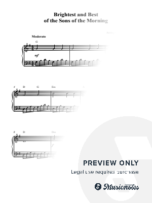 Brightest and Best of the Sons of the Morning