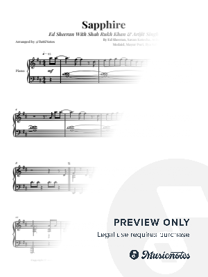 Sapphire - Ed Sheeran | PIANO SOLO