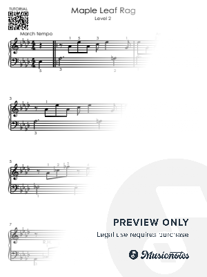 Maple Leaf Rag – Level 2 – EASY Piano Tutorial (Scott Joplin) | Sheet Music for Beginners by Alicja Urbanowicz - Sheet Music