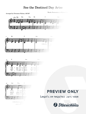 See the Destined Day Arise by Chrisanne Nahum - Sheet Music