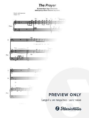 The Prayer (Duet for Tenor and Bass solo) by Stephen DeCesare - Sheet Music