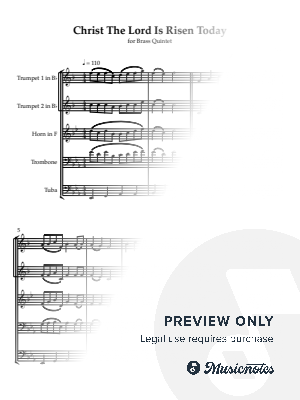 Christ The Lord Is Risen Today by Gary Wolk Music - Sheet Music