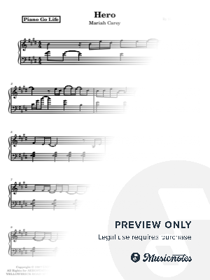 Hero by Piano Go Life  - Sheet Music