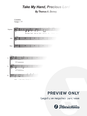 Precious Lord, Take My Hand (Vocal Trio - (SAB)