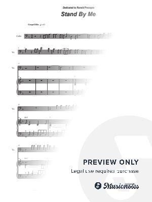 Stand By Me (Traditional Spiritual) (Cello solo and Piano)