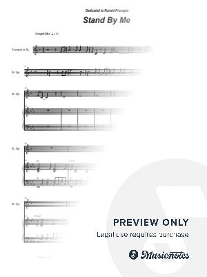 Stand By Me (Traditional Spiritual) (Bb-Trumpet solo and Piano) by Stephen DeCesare - Sheet Music