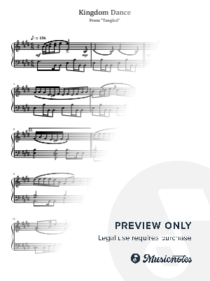 Kingdom dance, Alan Menken, From "Tangled", for Piano Solo by hotson - Sheet Music