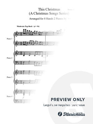 This Christmas - Donny Hathaway - Alexander Pomaz - 8 Hands 2 Pianos