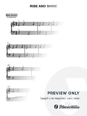 Rise and Shine (Give God the Glory) - hymn | easy piano