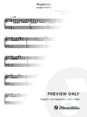 Euphoria, Jungkook(Bts), for Piano Solo