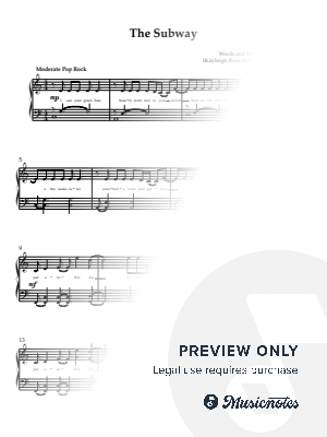 The Subway (early intermediate. 3 pages)