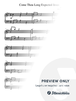 Come Thou Long Expected (Our Great Savior)   (Intermediate piano solo)