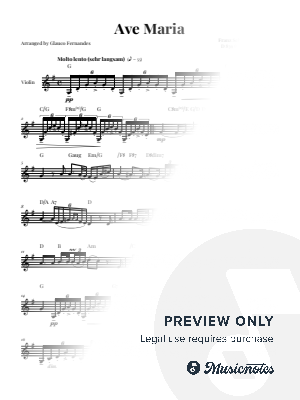 Ave Maria - Schubert | VIOLIN SOLO (with Chords)