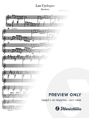 Rameau - Les Cyclopes - Compact 3-page edition (Anders)