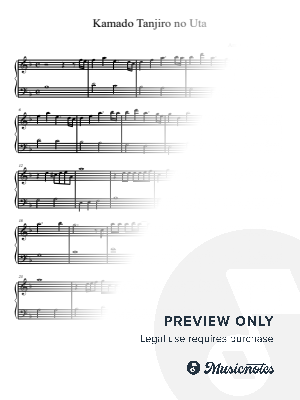 Kamado Tanjiro no Uta by Jacques Meegens - Sheet Music