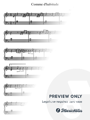 Claude François, Comme d'habitude/My Way