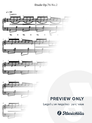 Sibelius, Etude Op.76 No.2, for Piano Solo Original With Fingering by hotson - Sheet Music