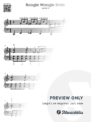 Boogie-Woogie Smile - Easy Piano Tutorial for Beginners Level 4