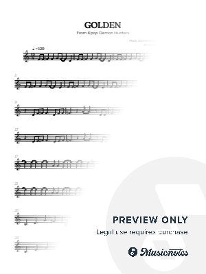 Golden from K-pop Demon Hunters | french horn sheet music 