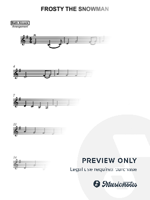 Frosty the Snowman - christmas | easy violin