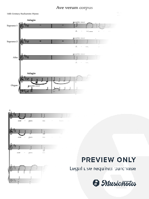 Ave verum corpus (Mozart arr Mark Keane) SSA