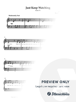 Just Keep Watching [beginner, 2 pages] by Katie Levine - Sheet Music