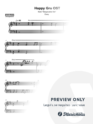 Happy Gru (from Despicable Me 4) by Atlantic Lights - Sheet Music