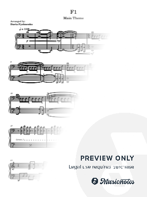 F1 (Main Theme) | piano cover