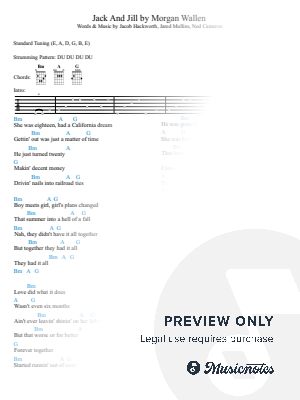 Jack and Jill by Learn Guitar Favorites - Sheet Music