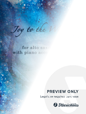 Joy to the World - Alto Saxophone with Piano accompaniment