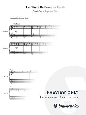 Let There Be Peace on Earth by Spencer Reed - Sheet Music