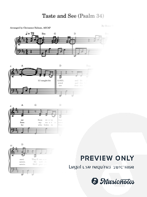 Psalm 34 (Taste and See)