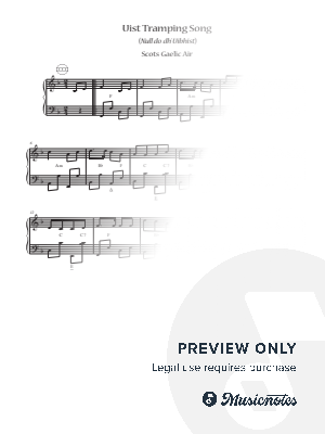 Uist Tramping Song (Null do dh' Uibhist) by Julia Gordon - Sheet Music