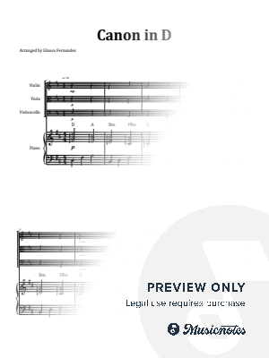 Pachelbel's Canon in D | PIANO QUARTET (with Chords)
