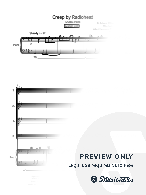 Creep – SATB (4-Part Choir) & Piano | Radiohead