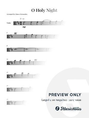 O Holy Night | VIOLA SOLO (High Version)