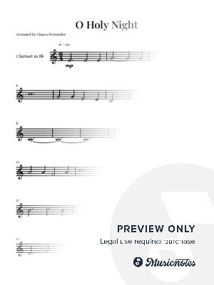 O Holy Night | Bb CLARINET SOLO