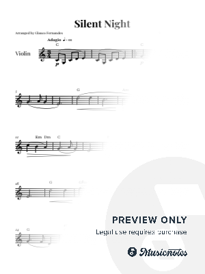 Silent Night | VIOLIN SOLO (with Chords)