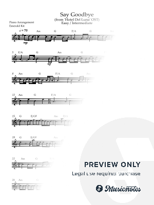 Say Goodbye ("Hotel Del Luna" OST) [Lead Sheet]