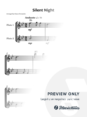 Silent Night | Flute Duet (with Chords)