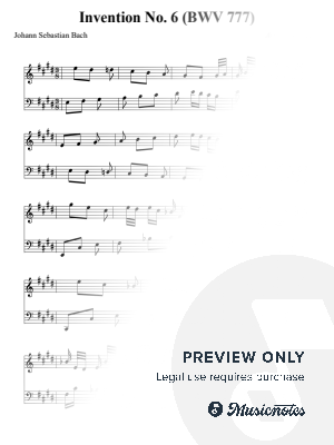 Invention No. 6 (BWV 777) - Johann Sebastian Bach