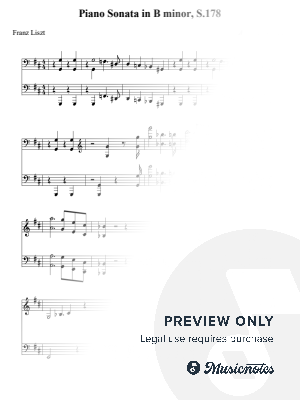 Piano Sonata in B minor, S.178 - Franz Liszt